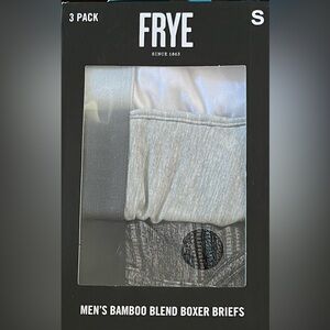 NWB FRYE MENS 3 PK BAMBOO‎ BLEND BOXER BRIEFS Ultrasoft SMALL